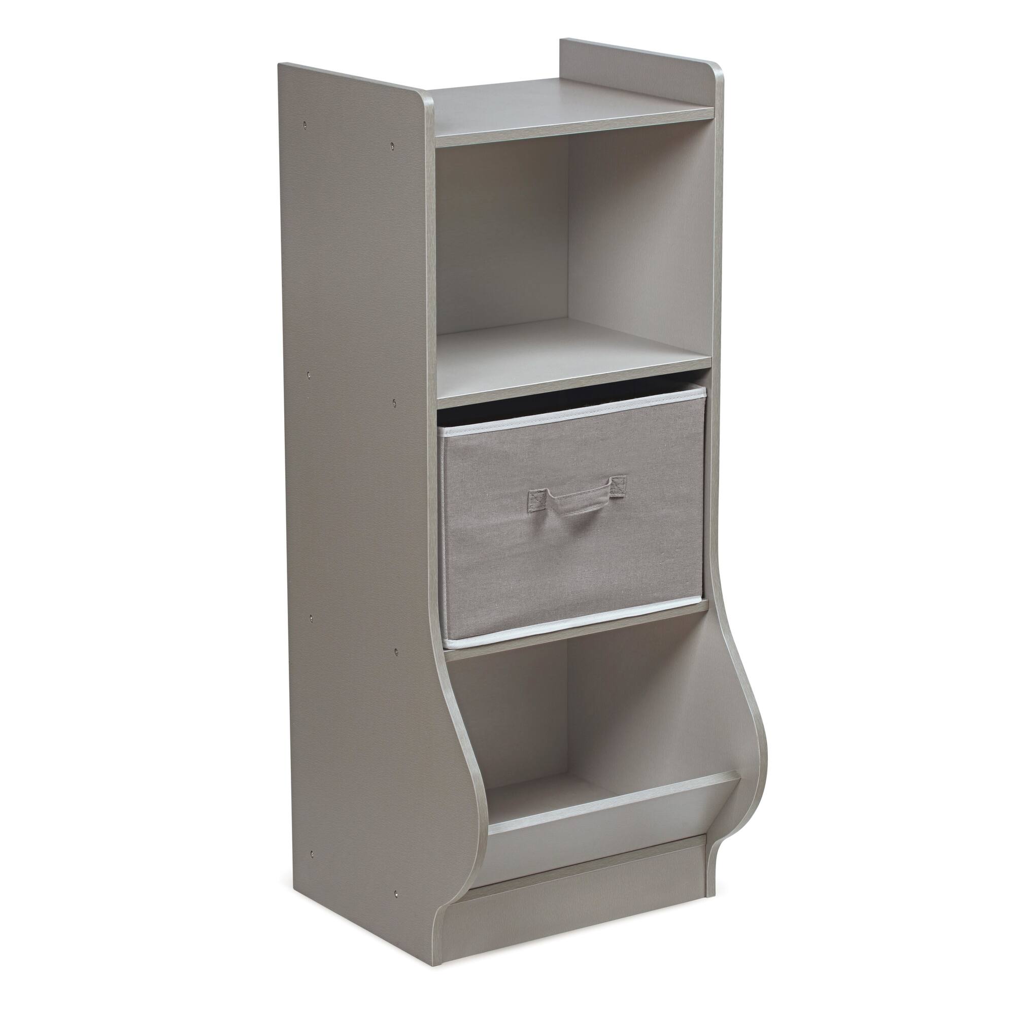 Badger Basket Woodgrain Gray Upright Storage Nook With Reversible Basket